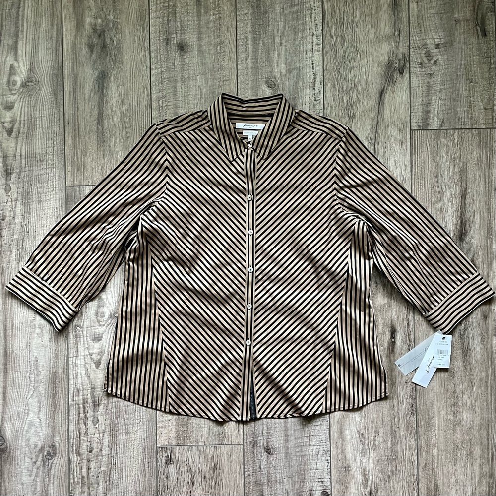 NWT Foxcroft striped shirt [H3R]